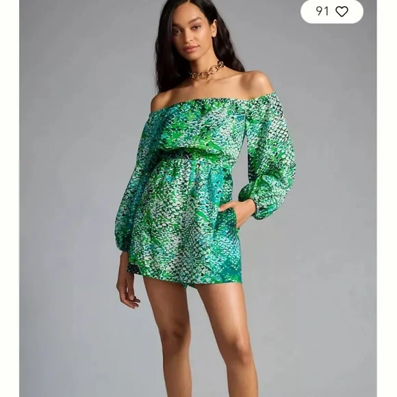 Peasant Romper by Anthropologie✨host pick ✨ - Picture 4 of 6